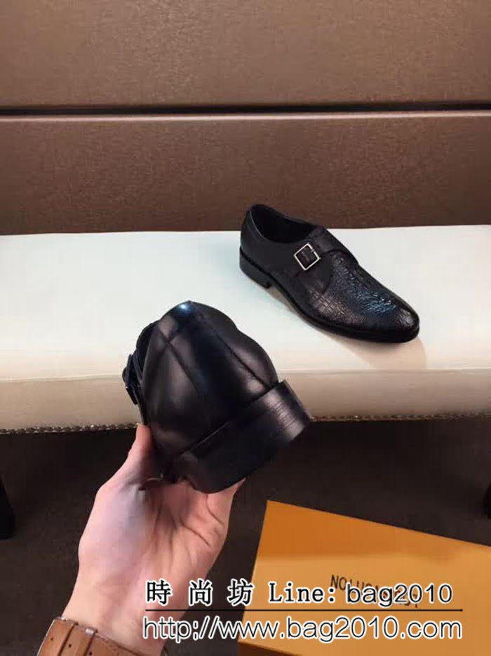 路易威登LV 2018米蘭時尚走秀款 原版牛皮惵皮鞋 8FX1967